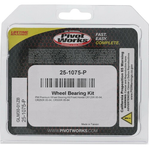 PIVOT WORKS Premium Wheel Bearing Kit