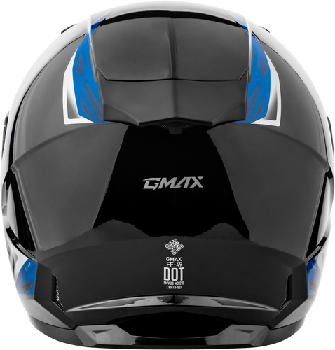 GMAX FF-49 SYTH HELMET BLACK/BLUE 2X