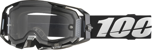 100% ARMATIC  ENDURO MOTO GOGGLE BLACK CLEAR LENS