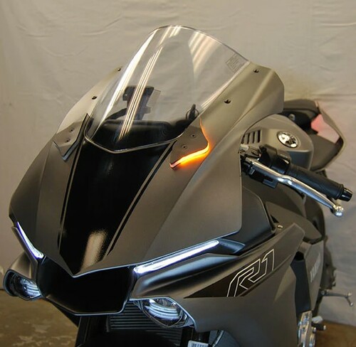 NEW RAGE CYCLES Mirror Block Off Turn Signals