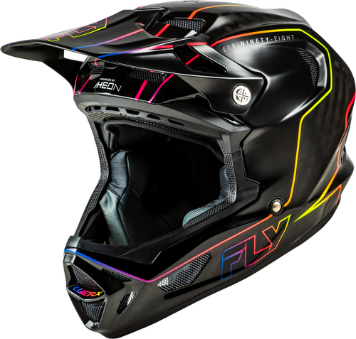 FLY RACING WERX-R FLOW CARBON HELMET BLACK CARBON/BLACK/MULTI XS