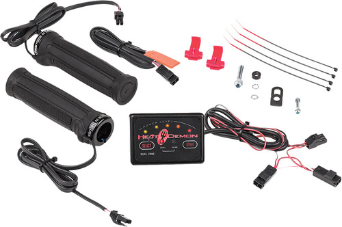 HEAT DEMON Clamp-On Dual Zone Heated Grip Kit