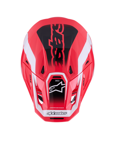 ALPINESTARS SM7 DEED HELMET RED/BLK/WHT GLOSSY LG