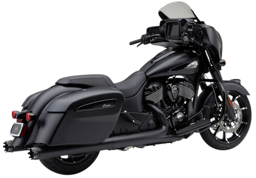 COBRA 4" NH DUAL CUT SLIP-ONS BLACK INDIAN GEN-2 BAG