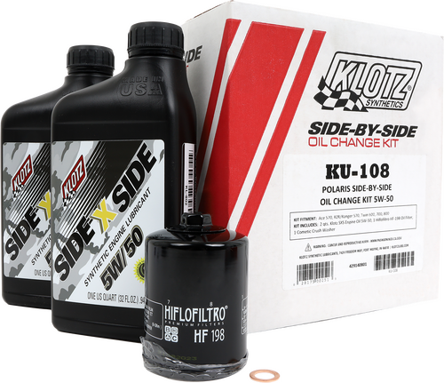 POLARIS SXS 2QT SYNTHETIC OIL CHANGE KIT