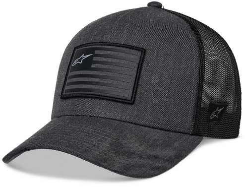 ALPINESTARS FLAG SNAPBACK HAT CHARCOAL HEATHER/BLACK