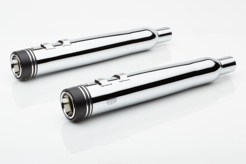 COBRA 4.5" GROOVE TIP SLIP-ON CHROME FLH/FLT 17-22