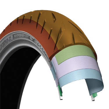 BRIDGESTONE TIRE BATTLAX HYPERSPORT S22 RR 190/55ZR17 75W RADIAL TL