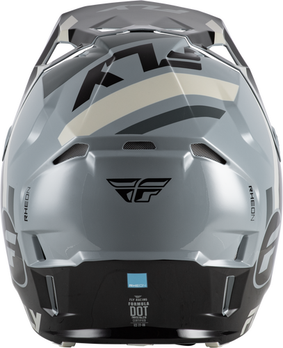 FLY RACING YOUTH FORMULA CP SEAL HELMET BLACK/GREY/LIGHT GREY YL