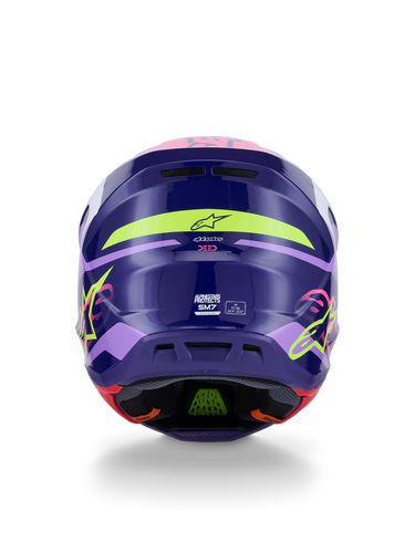 ALPINESTARS SM7 DEED HELMET PURP/PNK GLOSSY MD