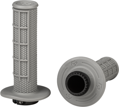 FIRE POWER CONTROL MX LOCK-ON GRIPS LIGHT GREY (SOFT) HALF WAFFLE