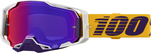 100% ARMEGA GOGGLE DIFENBAK PURPLE MIRROR LENS