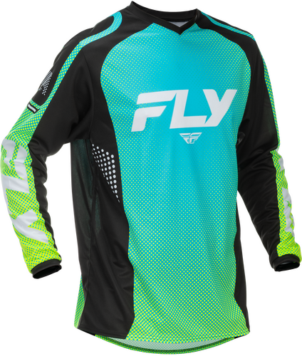 FLY RACING F-16 JERSEY AQUA/BLACK/WHITE SM