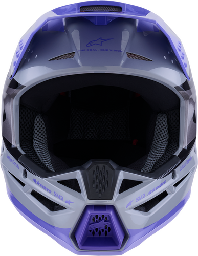 ALPINESTARS JETTSON SM3 HELMET GRY/PURP/BLK GLOSSY 2X