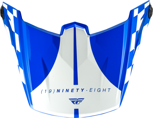 KINETIC LITE RIVAL HLMT VISOR GLOSS BLUE/WHITE