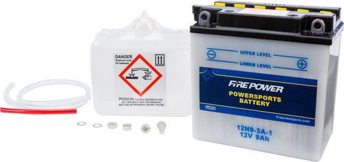FIRE POWER 12V Standard Battery w/Acid Pack