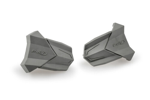 PUIG RUBBER END REPLACEMENT FRAME SLIDER R19 PAIR GREY