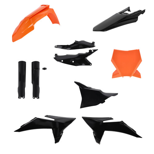 ACERBIS PLASTIC KIT- FULL KTM BLACK ORANGE