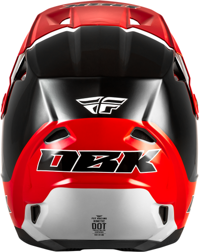 FLY RACING KINETIC DBK HELMET BLACK/RED/GREY SM