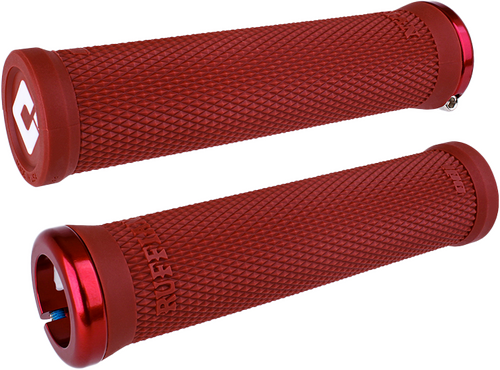 RUFFIAN V2.1 GRIPS 135MM DK. RED/RED STNLS STEEL SCREWS