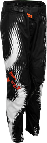 YOUTH KINETIC TORCH PANTS BLACK/WHITE/ORANGE SZ 18
