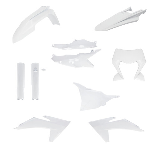 ACERBIS PLASTIC KIT- FULL KTM WHITE