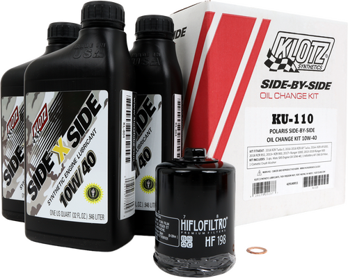 POLARIS SXS 3QT SYNTHETIC OIL CHANGE KIT