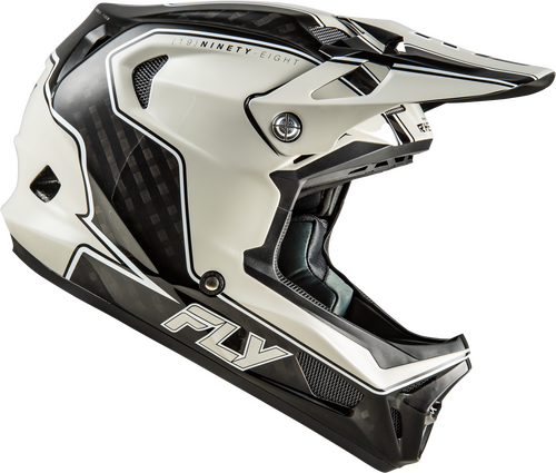FLY RACING WERX-R FLOW CARBON HELMET BLACK CARBON/GREY XS