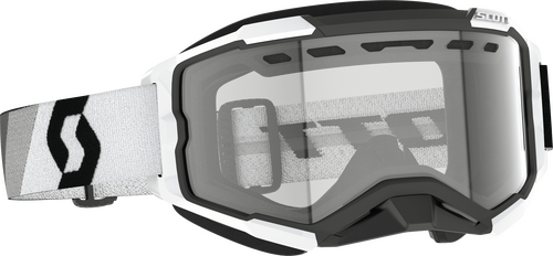 SCOTT FURY SNOWCROSS GOGGLE PREMIUM BLACK/WHITE CLEAR