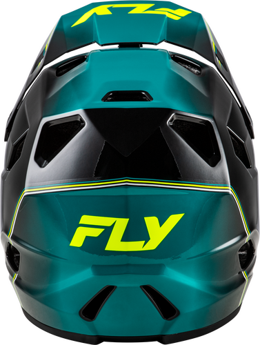 FLY RACING RAYCE REPEAT BICYCLE HELMET BLACK/TEAL/HI-VIS SM