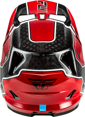 FLY RACING WERX-R FLOW CARBON HELMET BLACK CARBON/RED XS