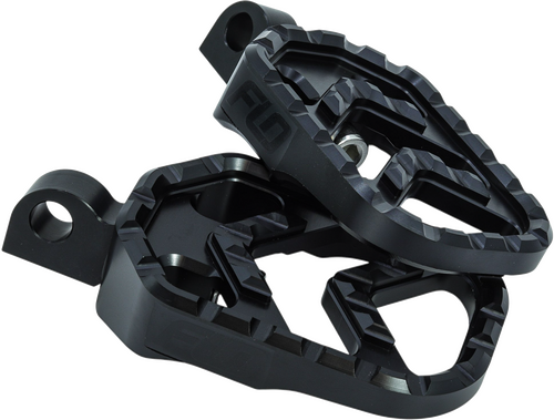 FLO MOTORSPORTS SAVAGE SERIES FOOTPEGS BLACK