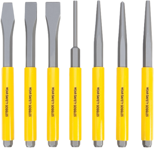 PERFORMANCE TOOL 7 PC PUNCH / CHISEL SET
