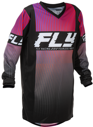 FLY RACING YOUTH F-16 JERSEY BLACK/RED/PURPLE YM