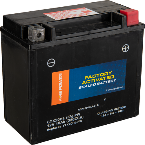 FIRE POWER Factory Activated Sealed Battery
