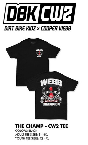 DBK THE CHAMP CW2 YOUTH TEE BLACK YM
