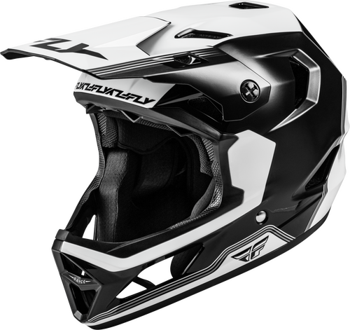 FLY RACING RAYCE REPEAT BICYCLE HELMET BLACK/WHITE XS