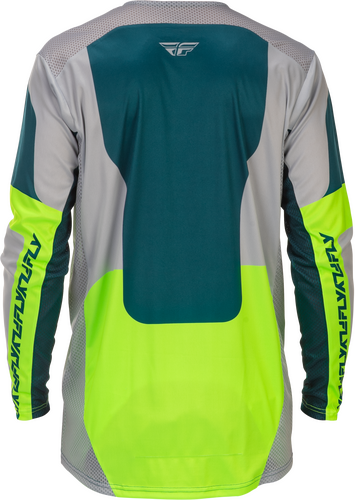 FLY RACING LITE JERSEY GREY/LIME/TEAL MD