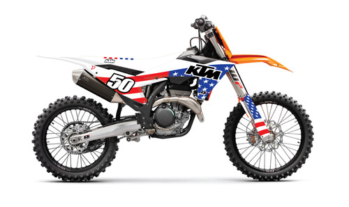 D-COR COMPLETE KIT USA KTM SX/F 125-250  WHT BG