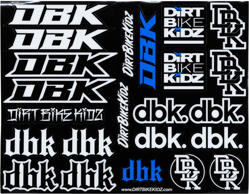 DBK MOTO PACK STICKER SHEET 8.5"X11"