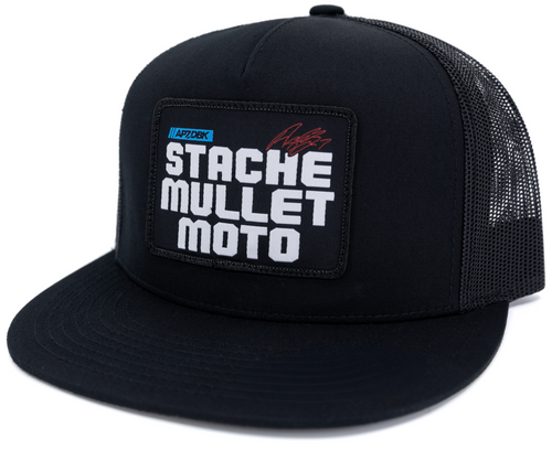 DBK STACHE MULLET MOTO 2FIFTY HAT BLACK