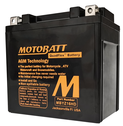 BATTERY MBYZ16HD SEALED FACTORY ACTIVATED