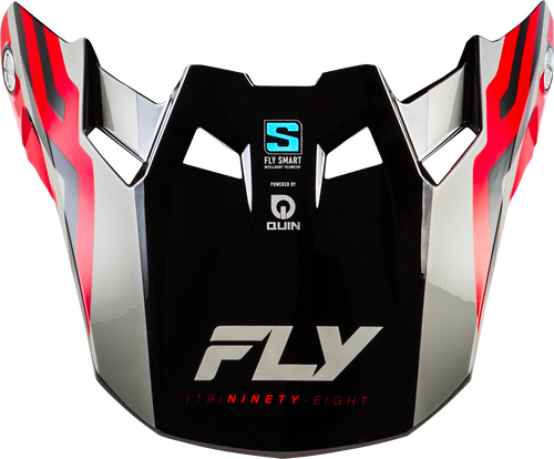 FLY RACING FORMULA S CARBON BYTE VISOR RED CARBON/RED/GREY YL/SM