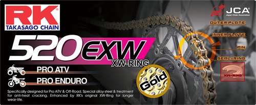 GB520EXW DRIVE CHAIN GOLD 520 X 120