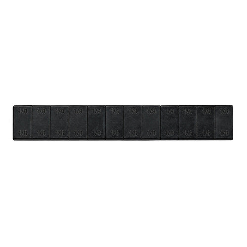 WHEEL WEIGHTS 1/8 OZ BLACK 12 PCS/48 STRIPS/BOX