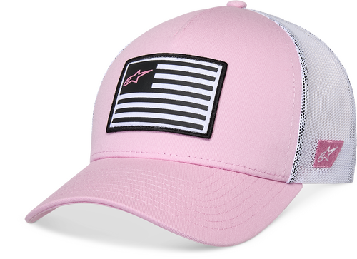 ALPINESTARS FLAG SNAPBACK HAT PINK/WHITE