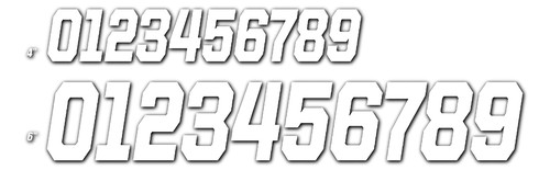 D-COR Race Series Numbers