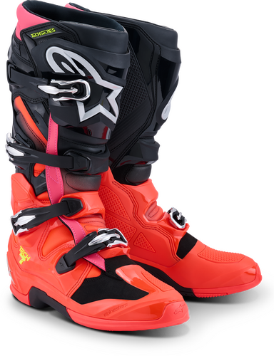 ALPINESTARS TECH 7 BLACK/RED FLUO/PINK FLUO 12