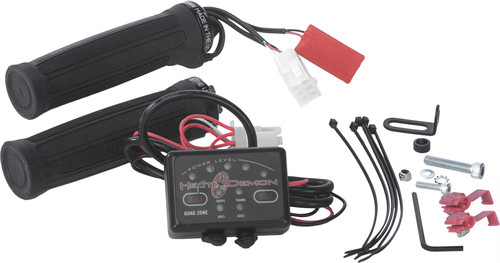 HEAT DEMON Clamp-On Quad Zone Heated Grip Kit