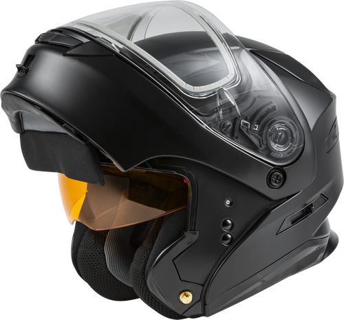 GMAX MD-01S Modular Snow Helmet Solid w/Quick Release Buckle Dual Shield